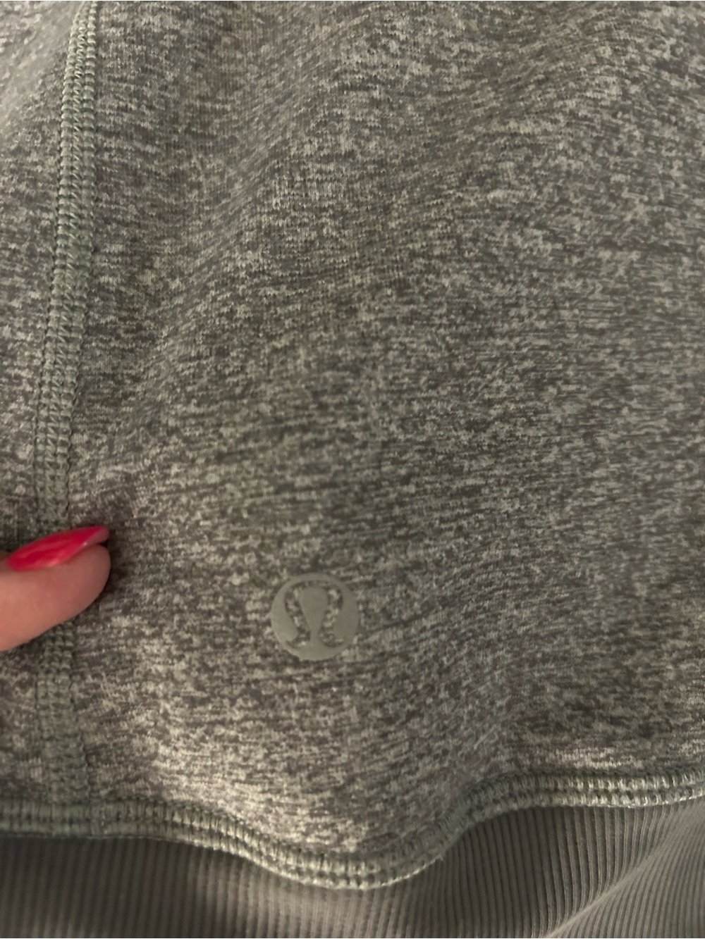 lululemon athletica Heathered Grey Full-Zip Utility Jacket size 8 - Picture 4 of 4